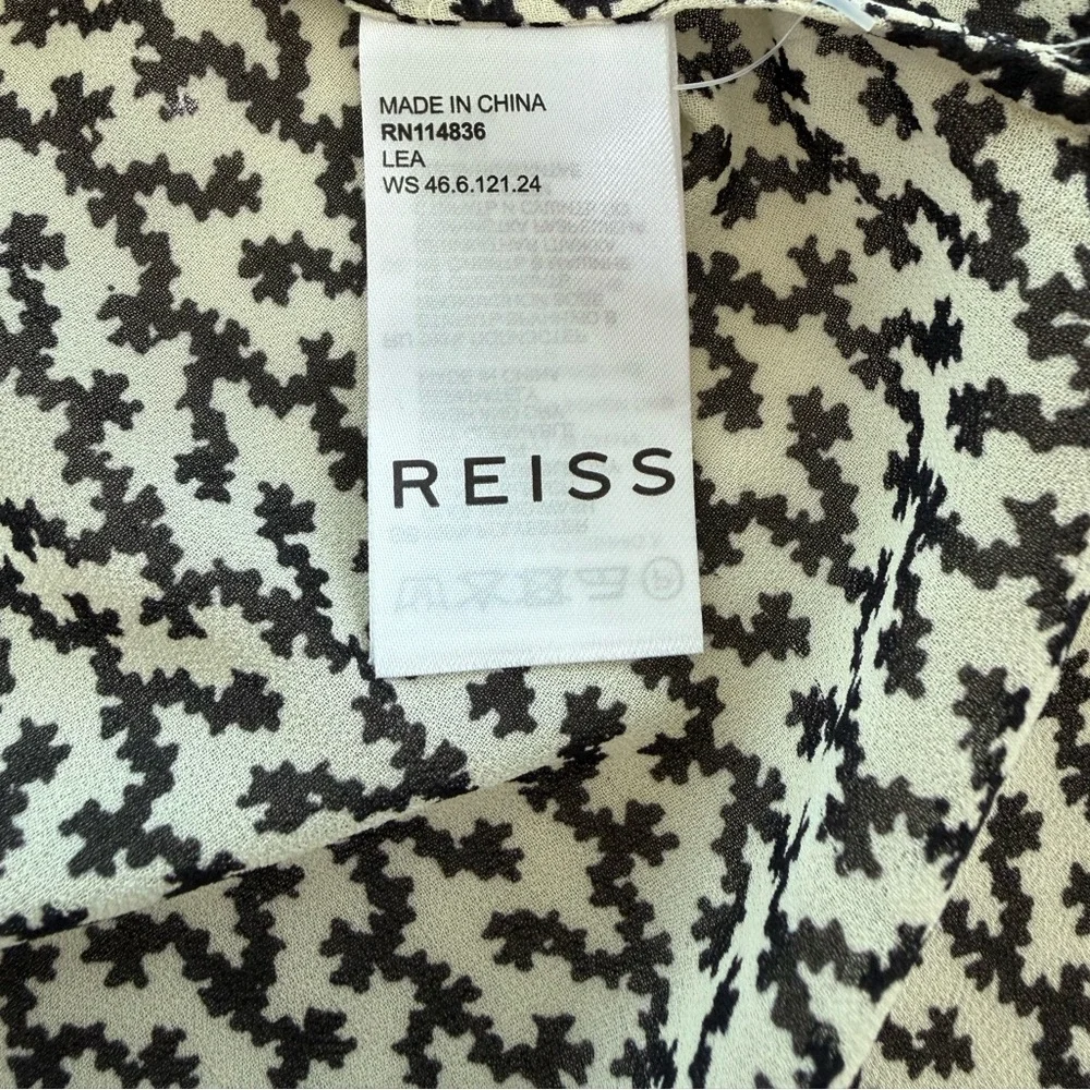 Reiss Lea Desert Trail Print Shirt Women’s Size 8 - Picture 12 of 16